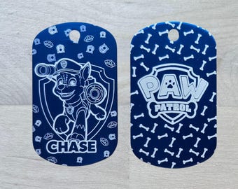 Metal Pup Tag | Kids' Character Keychain