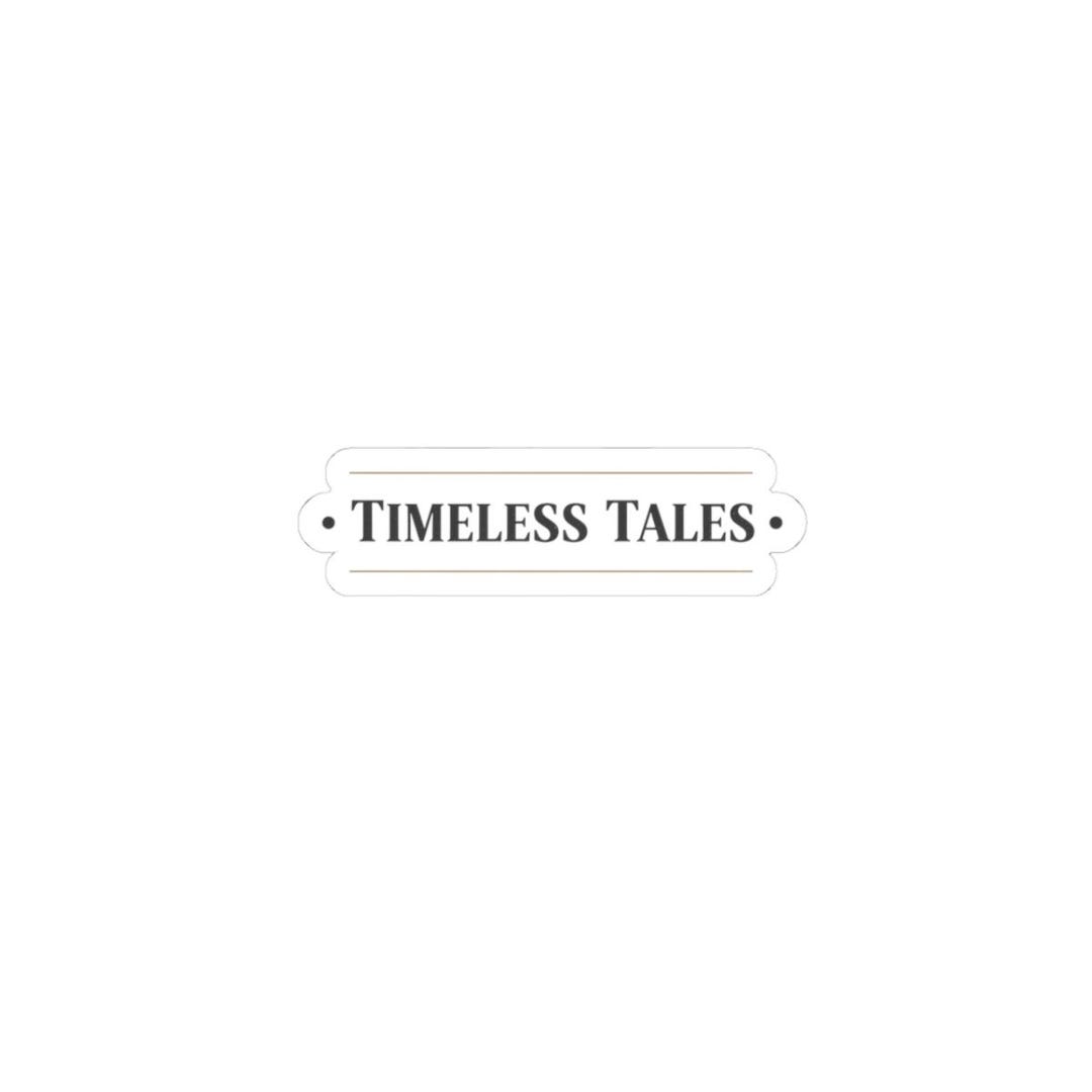 Timeless Tim Sticker Timeless Tales Serif Typography Sticker | Literary Aesthetic, Quiet ...