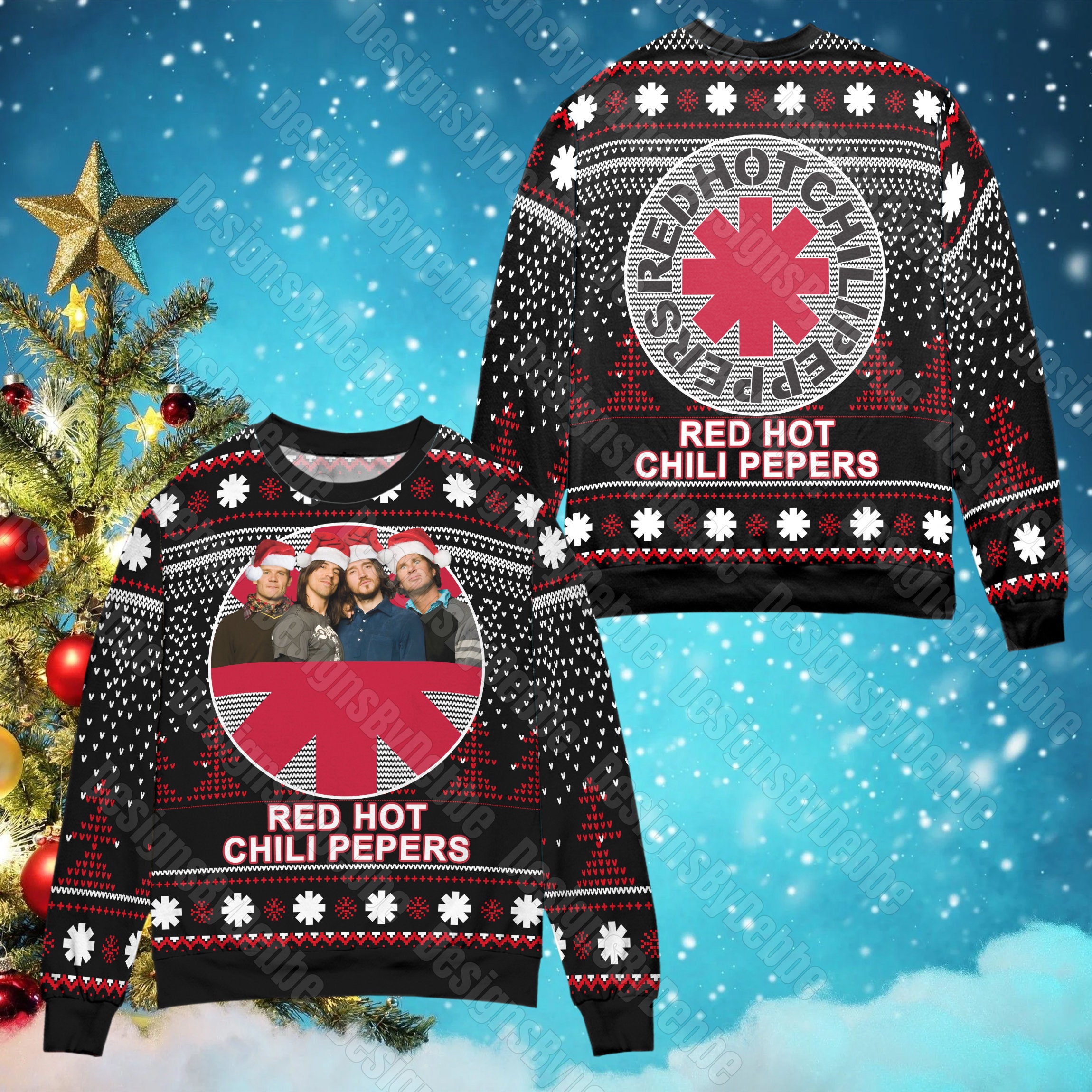 Discover Red Hot Chili Peppers Ugly Sweater Unisex 3D Pullover