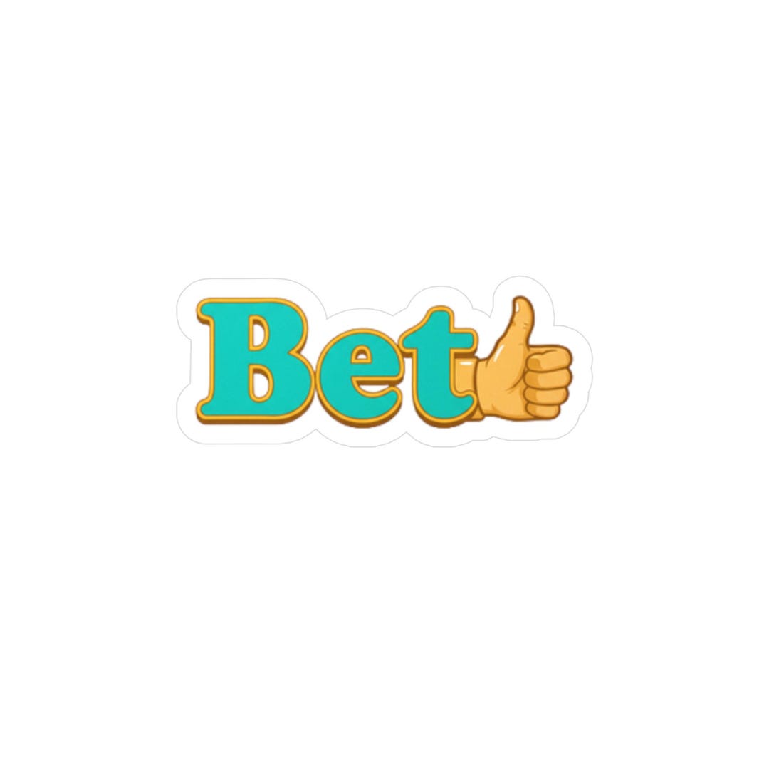 Bet Thumb Emoji Sticker | Kiss-cut Vinyl Decal - Etsy