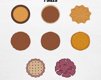 Cookies Embroidery Set , Food Machine Embroidery Design (Digital Download)