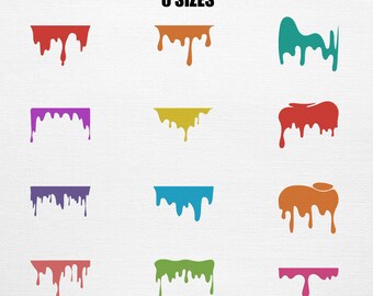 Splashes Embroidery Set - Colorful Paint Pattern - 6 Sizes (Digital Download)