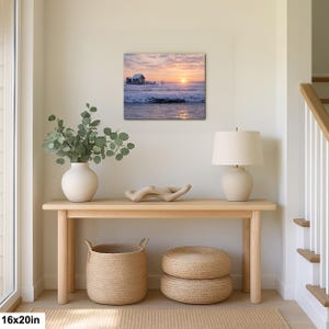 Shack Marsh Winter Landscape, Great South Bay Coastal Art Print image 2