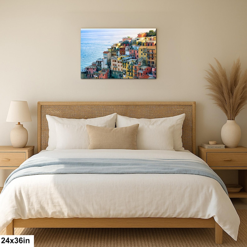 Cinque Terre Cliffside Village Wall Art | Colorful Italian Coastal Town Photographic Print | Liguria Seaside image 6