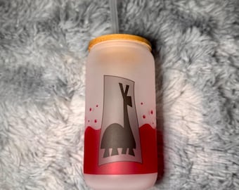 Emperor New Groove Inspired Cup | Kuzco’s Poison Glass Can | 16oz Frosted Iced Coffee Cup | Disney Inspired Drinkware | Gift for Disney Fan