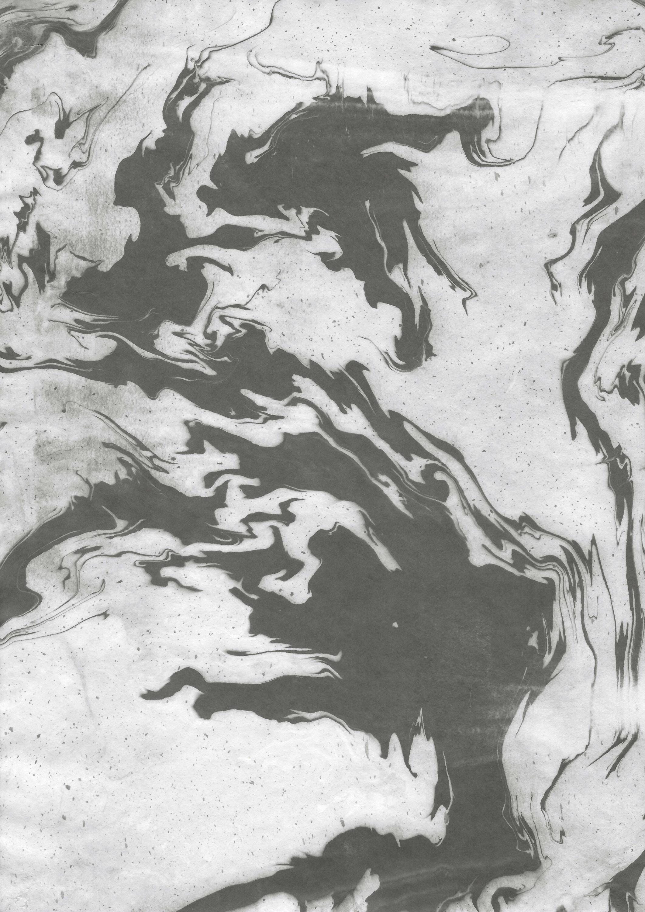 Japanese Suminagashi Ink Marbling Art, Abstract Zen Decor, 9x12 Rice Paper