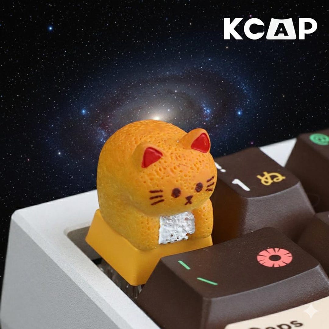 Toasted Bread Keycaps Little Cat Toasted Bread Keycap - Etsy