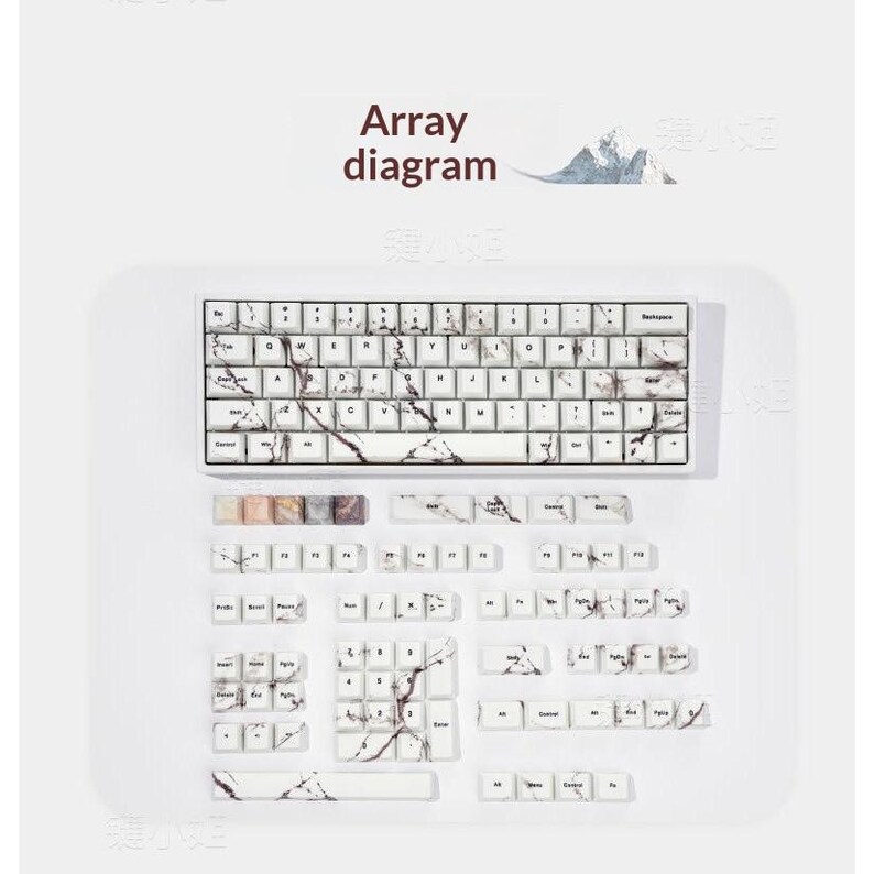 Marble 3.0 Transparent Artisan Keycap - Etsy