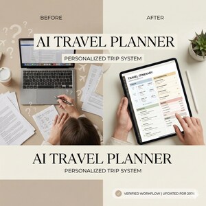 AI-reisplanner | Gepersonaliseerd reisschema (digitale download)