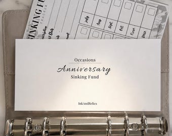 Sobres minimalistas tamaño A6 para efectivo / Insertos de cartulina brillante para carpeta de presupuesto (personalizables)