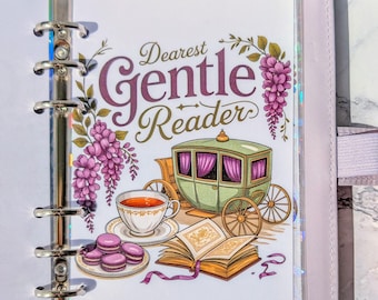 Bridgerton Inspired A6 Dashboard | Regency High Society Binder Divider | Holographic Planner Insert