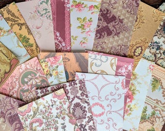 Paquete de papel para álbum de recortes hecho a mano con diseño de casa solariega antigua inglesa y dinero antiguo (20 hojas)