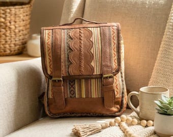 Leather sling bag, woven leather bag, messenger bag, nepal handmade, sling bag, vintage purse, handmade leather bag, leather shoulder bag