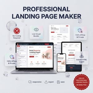 ランディングページビルダー | HTMLウェブサイト作成ツール | ノーコードセールステンプレート | ウェブ開発者ツール マイクロSaaS