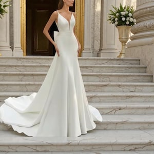 v neck strap dress elegant backless Tight Long V-Neck Prom Dress with Strappy Open Back Black / XSmall