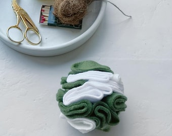 Juguete de enriquecimiento para conejos / pelota olfativa verde / para búsqueda natural de alimento