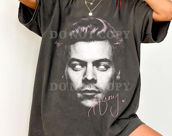 Camiseta Harry Kiss and Disco con cara grande y colores cómodos