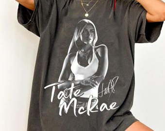 Camiseta de Tate Mcrae con colores cómodos, camiseta de la gira Miss Possessive 2026