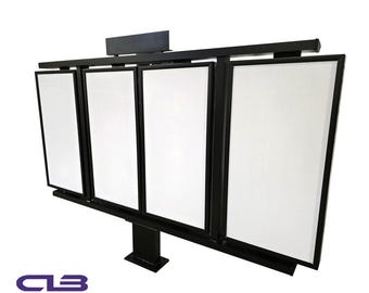 Tablero de menú ModuLite 96 de 48 LED personalizado para autoservicio - Letrero luminoso comercial para exteriores (no incluye envío)