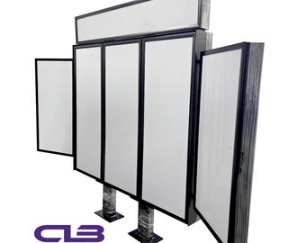 Tablero de menú UniLite Adj 120 48-Hbox 72 12 LED para exteriores con sistema de autoservicio - Letrero luminoso comercial para exteriores (no incluye envío)