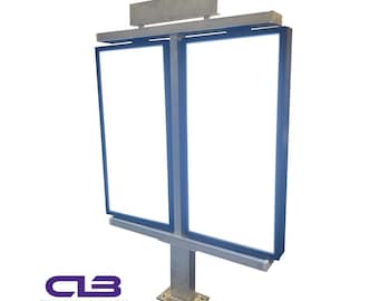 Tablero de menú ModuLite 48 LED personalizado para exteriores con autoservicio - Letrero luminoso comercial para exteriores (no incluye envío)