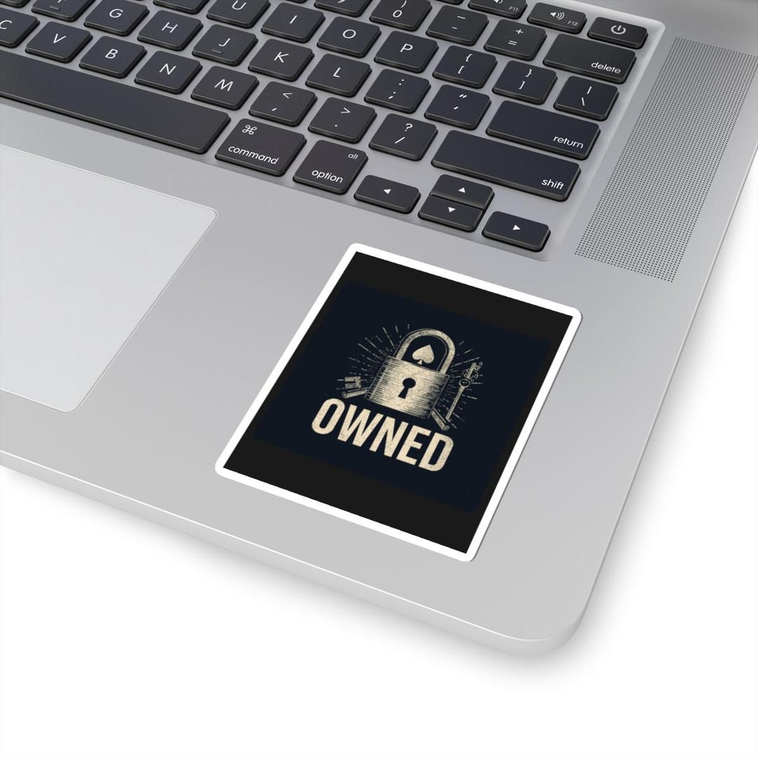 Discreet Sticker Owned Padlock Illustration Kiss-cut Stickers | Discreet Lifestyle ...
