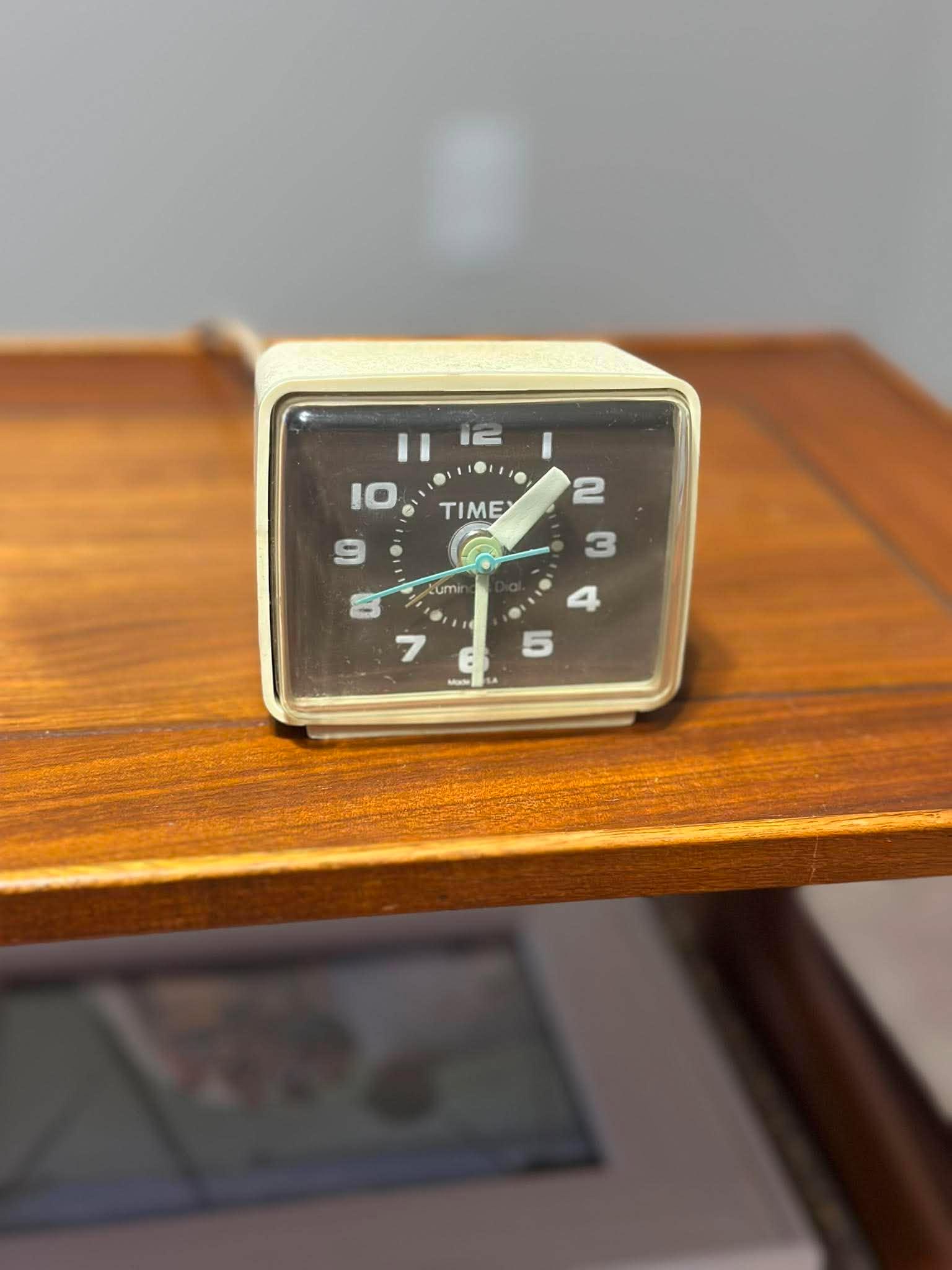 Square Vintage Alarm Clocks - Etsy