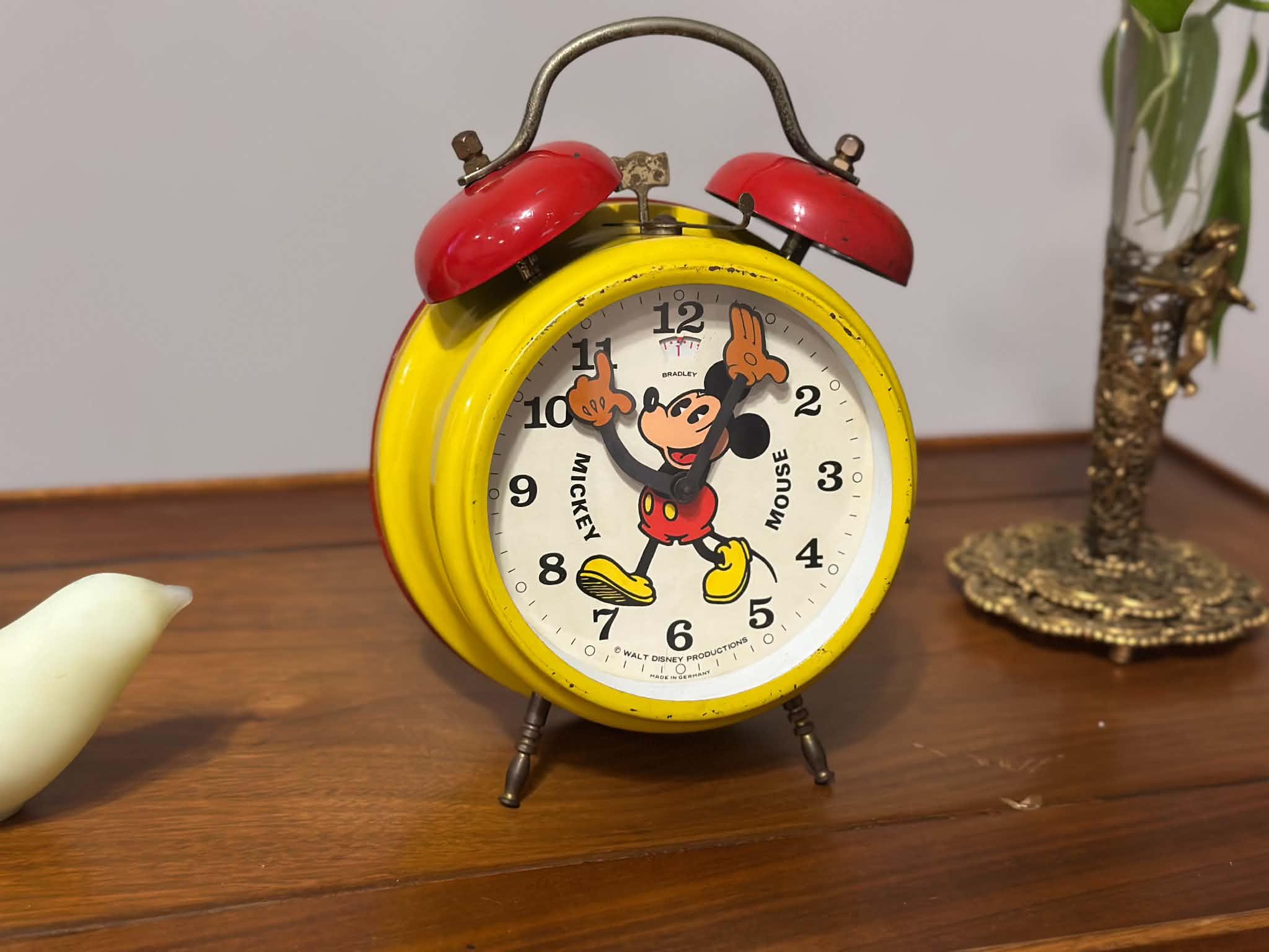 アンティークMickey Mouse 置時計 Vintage Mickey Mouse Alarm Clock - Etsy