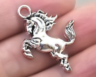 27mm Silver Yellow Plated Soldier On Horse Charm 27mm Silver Yellow Plated Soldier On Horse Charm