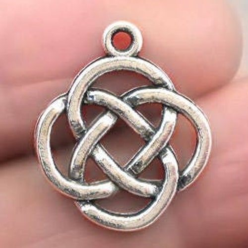 Celtic Knot Charms Irish Knot Pendant Beads up to 16 Pcs Etsy
