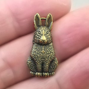 10 Pcs Antique Bronze Bunny Rabbit Head Charms 12x16mm A6078 ...