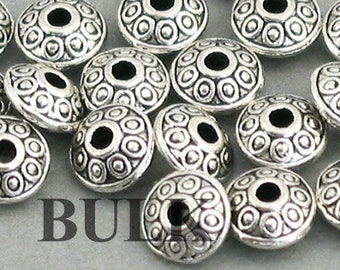 BULK 80 billes de soucoupe, rondelles de lentilles intercalaires, argent antique 3X6 mm BD0069S