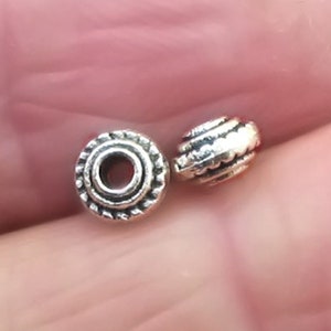 Rondelle Beads, Rondelle Spacer Beads, up to 100 pcs, Antique Silver 3X5mm BD0236S