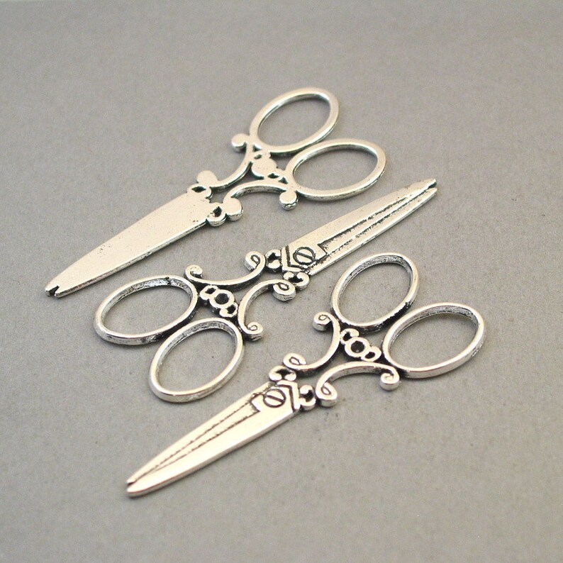 BULK 10 Scissors Charms Wholesale Large Scissors pendant Etsy