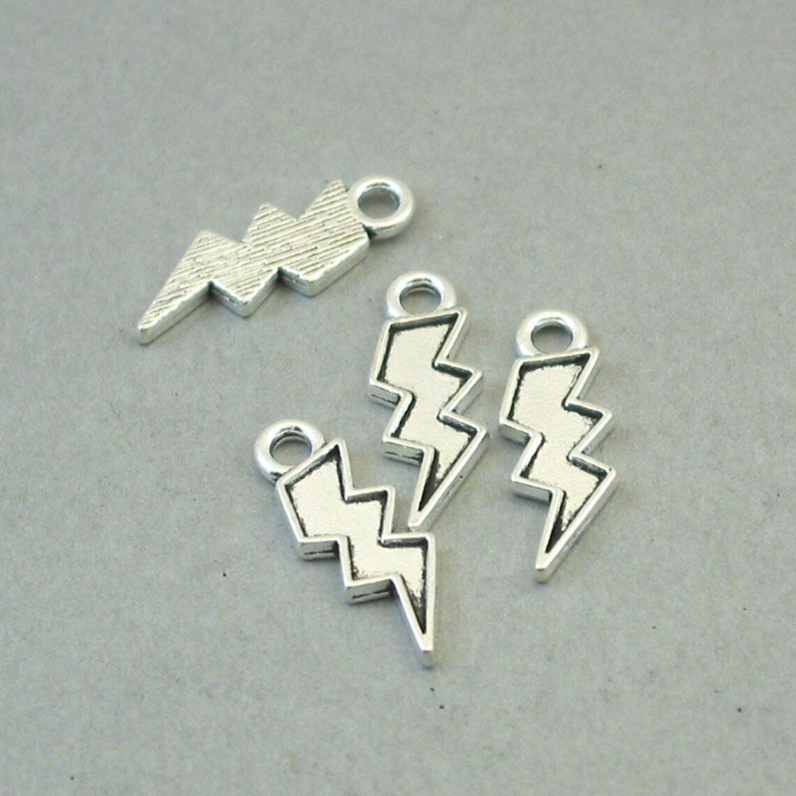 Lightning Bolt Charms Thunder Pendant Beads up to 20 Pcs Etsy