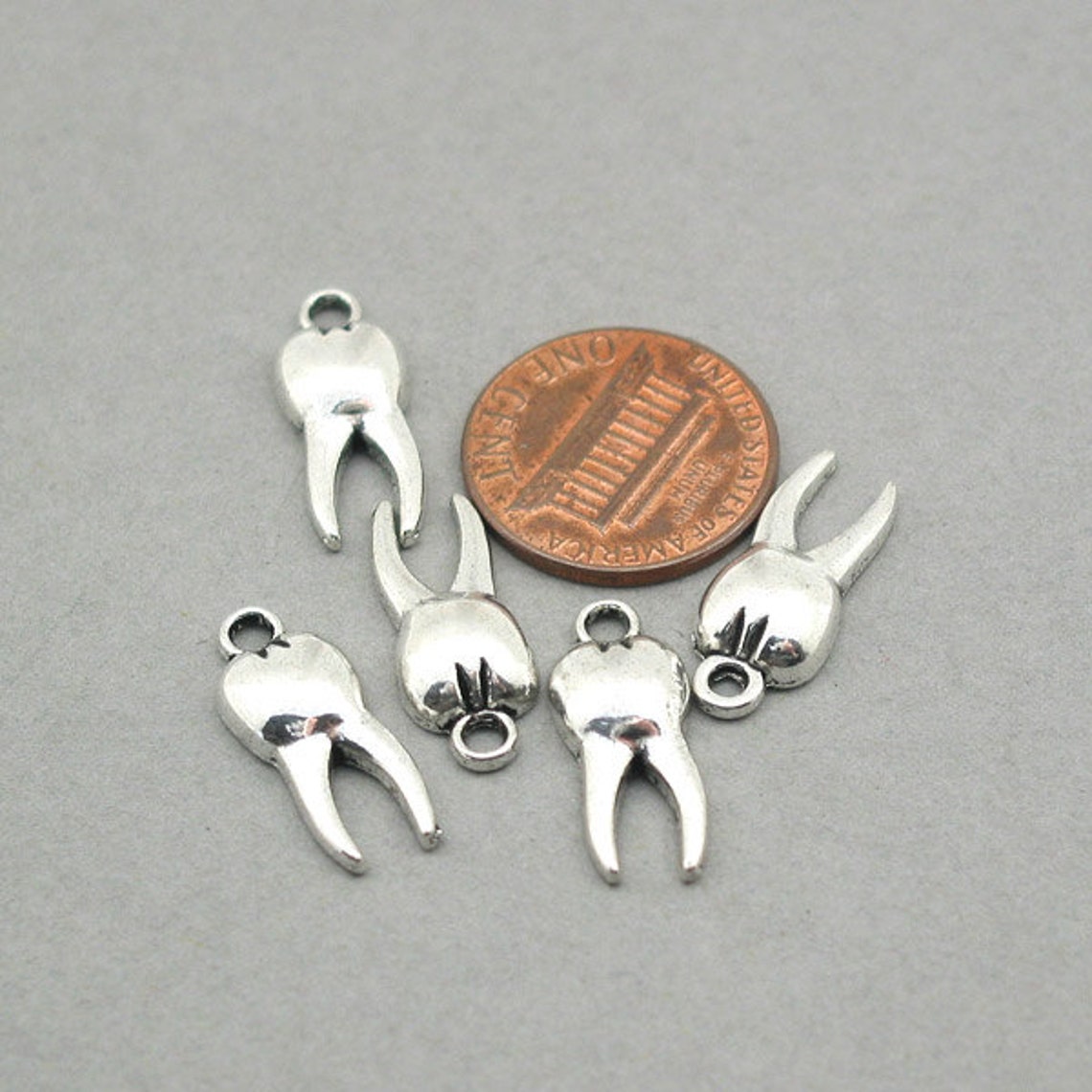Tooth Charms Teeth Pendant Beads up to 16 Pcs Antique Etsy