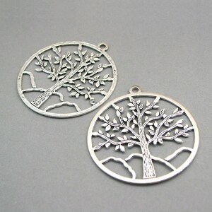 Tree Charms, Large Tree of Life Pendant Beads, up to 2 Pcs, Antique ...