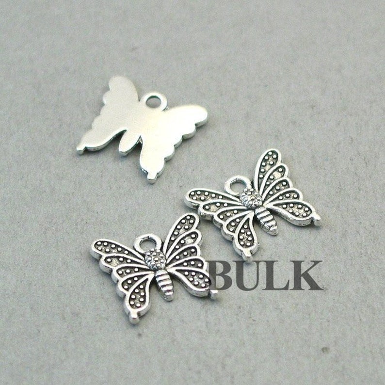 BULK 40 Butterfly Charms Wholesale Butterfly pendant beads Etsy