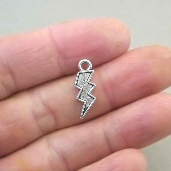 Lightning Bolt Charms Thunder pendant beads up to 20 pcs Etsy