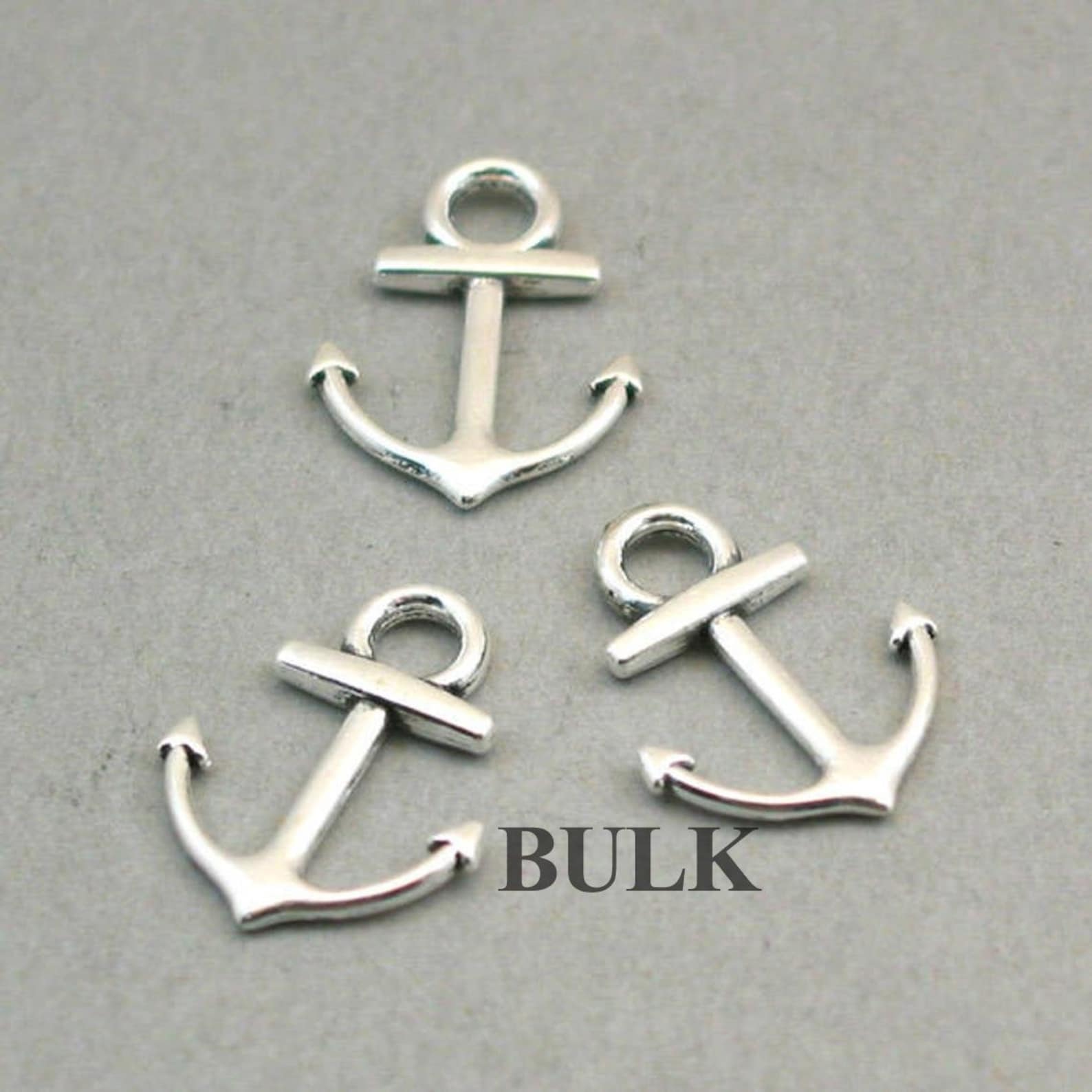 BULK 40 Anchor Charms Wholesale Small Anchor Pendant Beads - Etsy