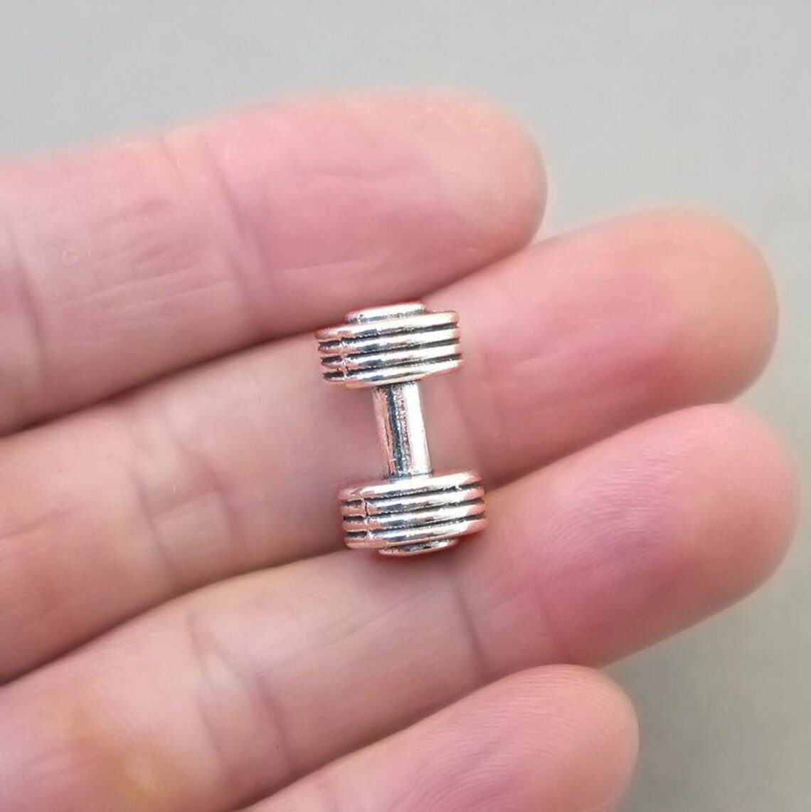 BULK 15 Dumbbell Beads Wholesale Barbell 3D pendant beads Etsy