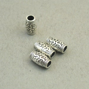 Barrel Beads, Barrel Spacer Beads, up to 16 pcs, Antique Silver 7X12mm BD0218S image 2
