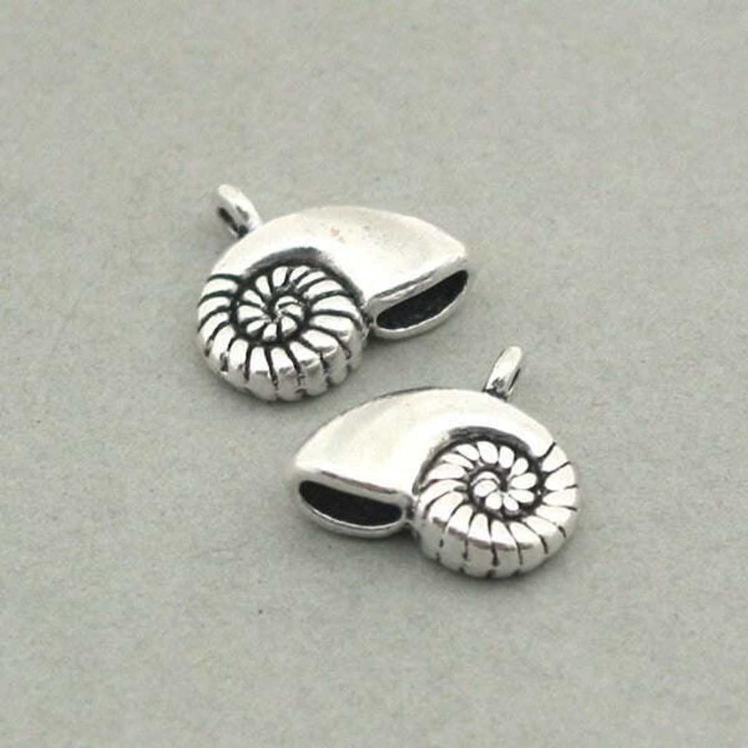 Shell Charms, Nautilus Shell Pendant Beads, up to 25 Pcs, Antique ...