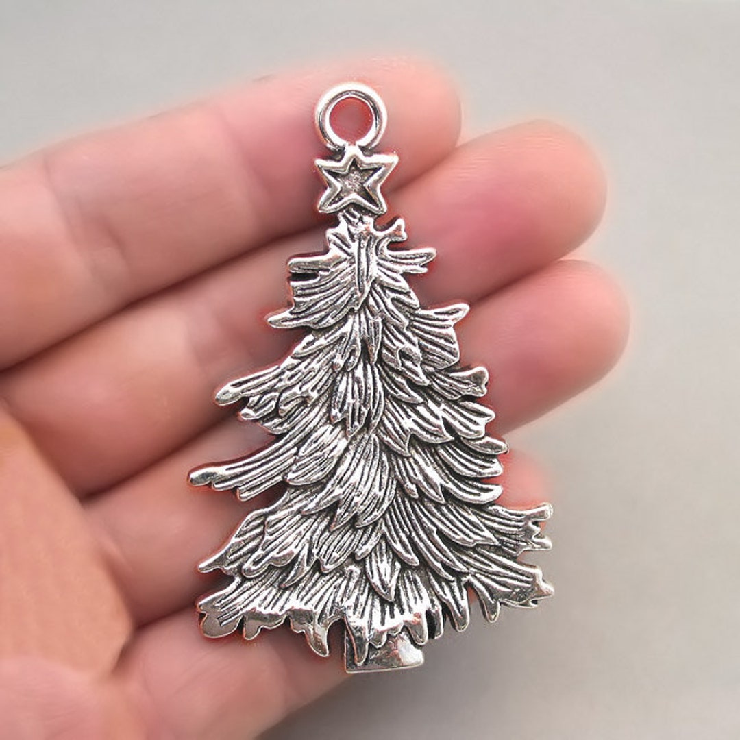 Christmas Tree Charms Large Christmas Tree Pendant Beads up Etsy