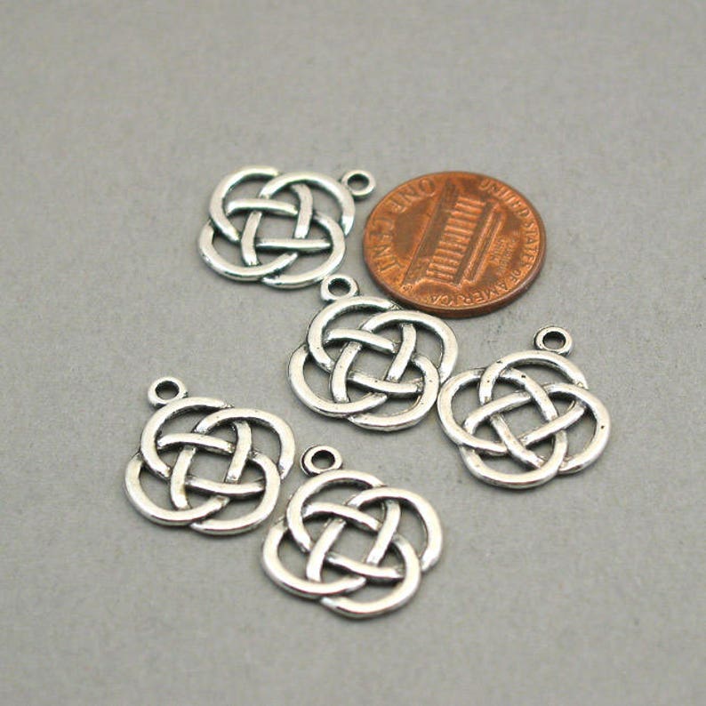 Celtic Knot Charms Irish Knot Pendant Beads up to 16 Pcs Etsy