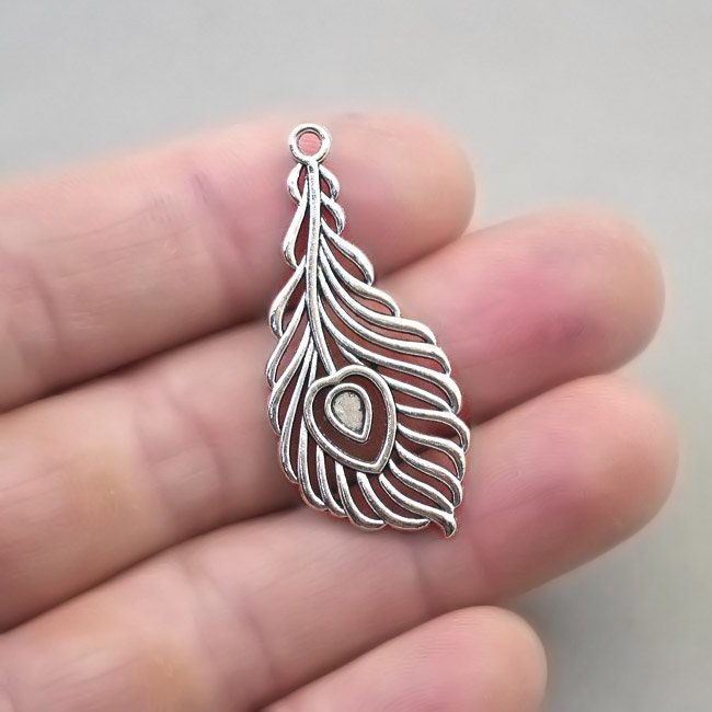 Phoenix Feather Pendant: (S)| Phoenix feather pendant top (S