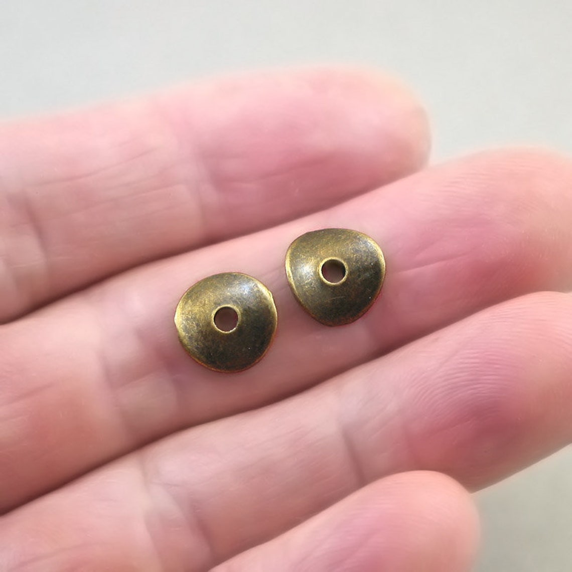 Wavy Disc Beads Curved Round Disc Spacer Beads up to 30 Pcs Etsy