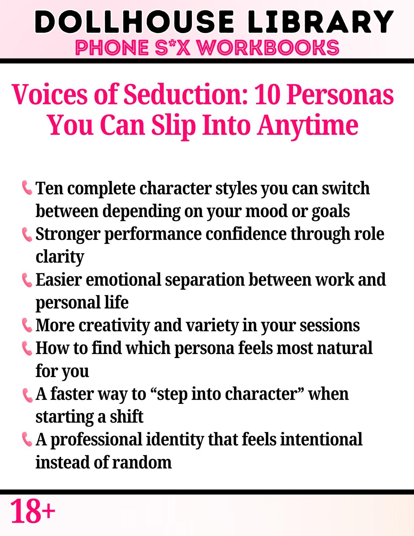 Voices of Seduction | PSO Persona Script Ebook | 10 Personas That Print ...