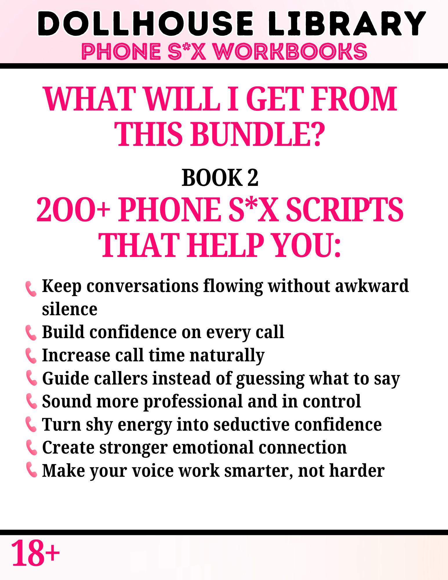 200 Phone S*x Scripts + 10 Seductive Lines Bundle Package - the What to ...