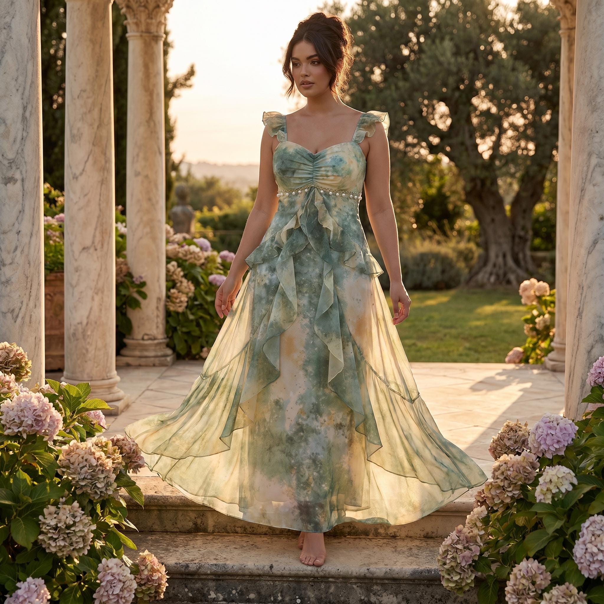 Greek Chiffon Dress